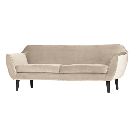 Bank velours wit 187 cm
