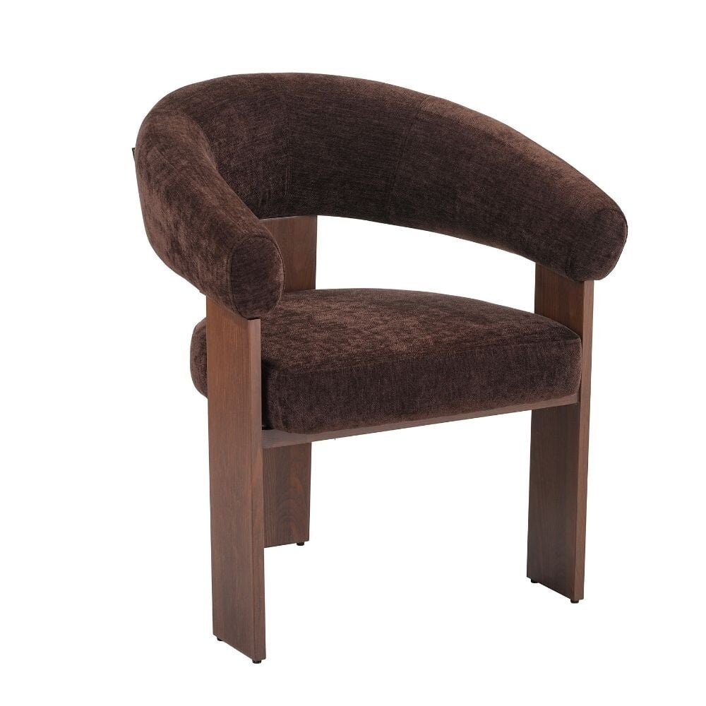 Fauteuil schuim bruin 72 cm