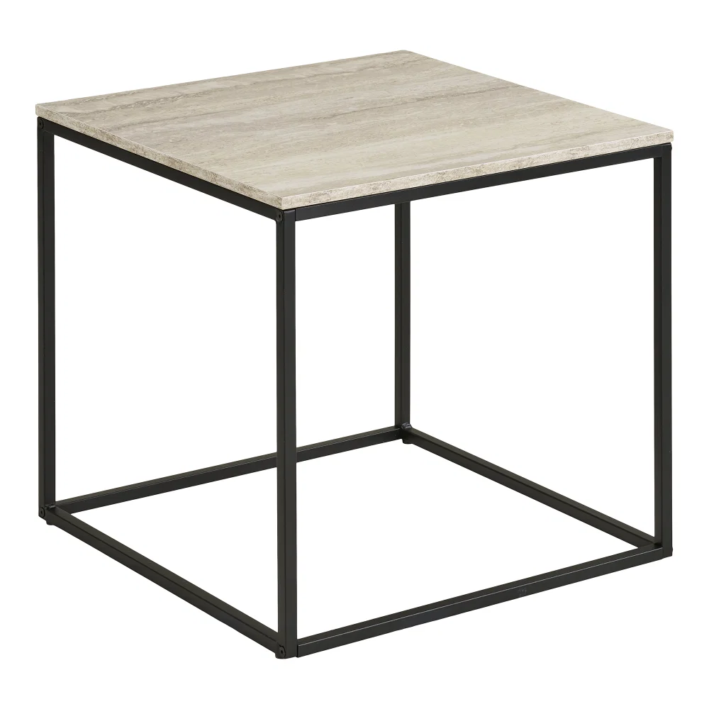Bijzettafel staal zwart