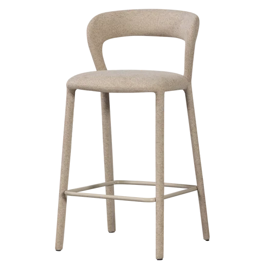 Barkruk polyester beige
