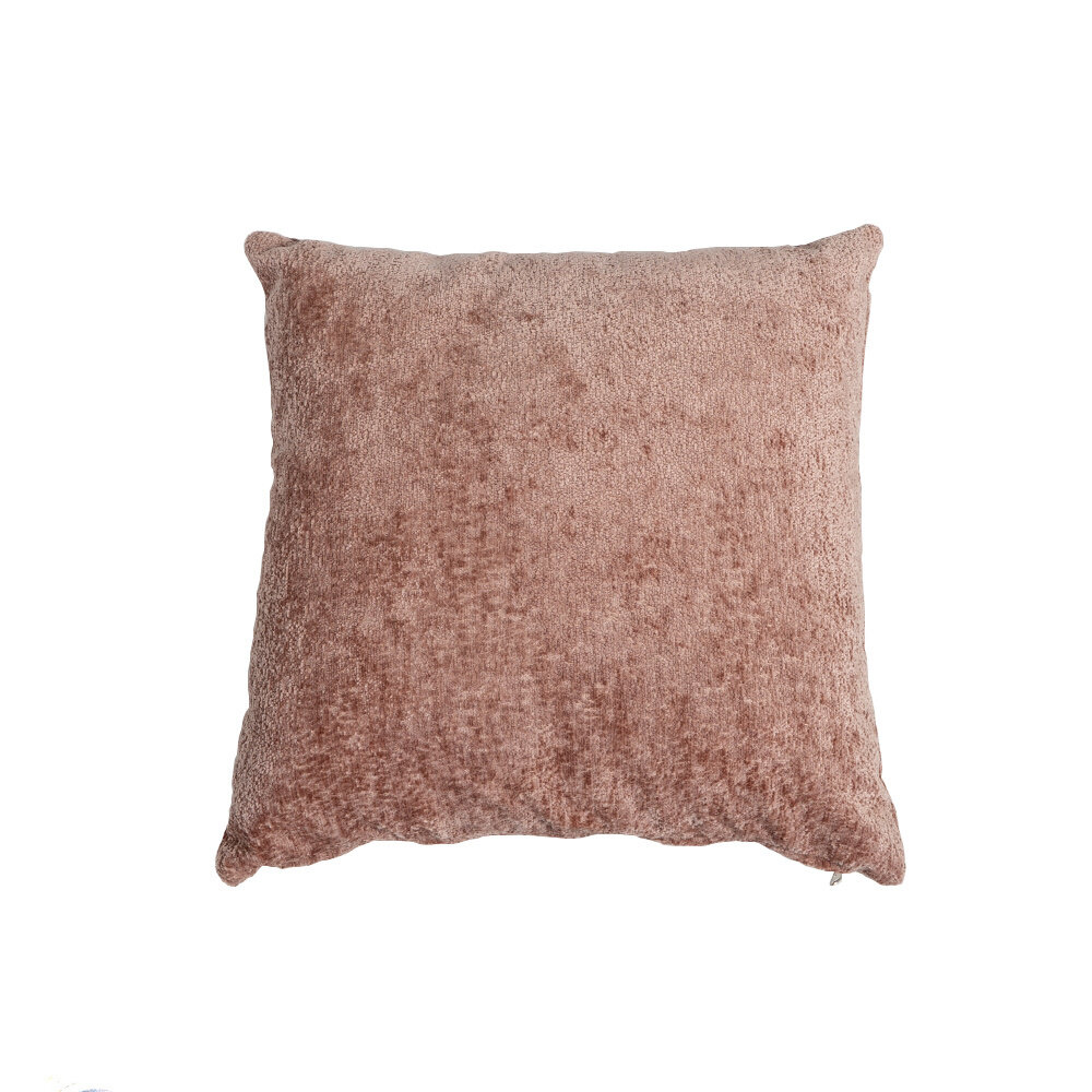 Kussen Isto chenille roze 45 × 45 cm