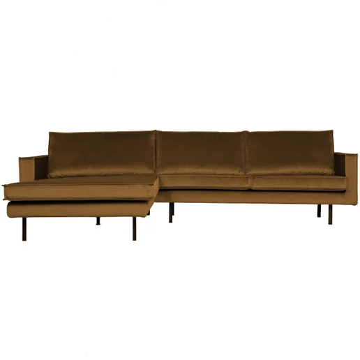 Chaise longue Are polyester geel links 300 cm