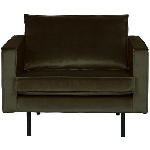 Fauteuil velours groen 5
