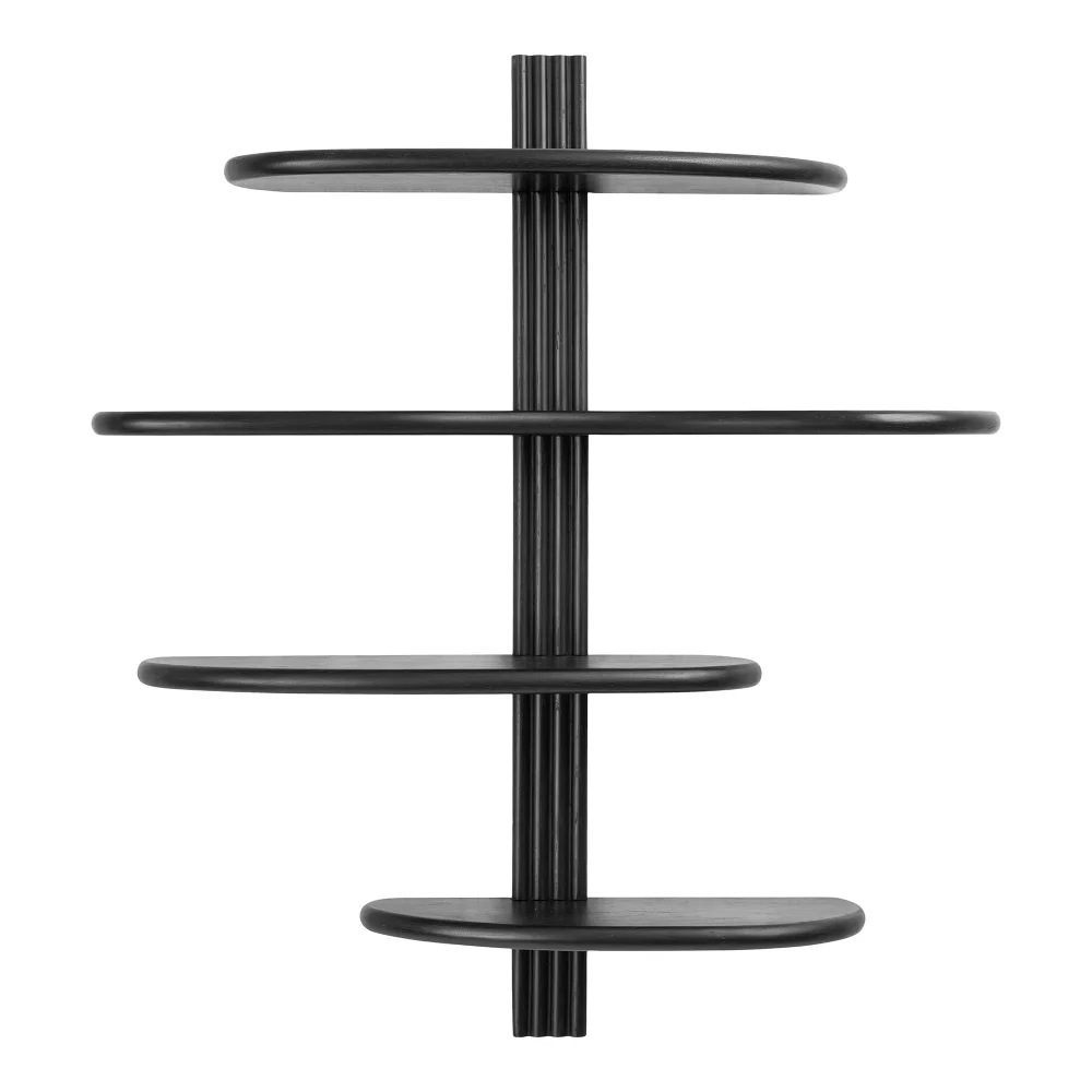 Wandplank eiken zwart