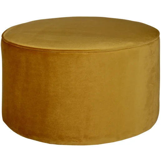 Poef Dele polyester geel Ø60 cm