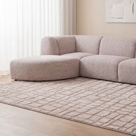 Vloerkleed polyester beige 7