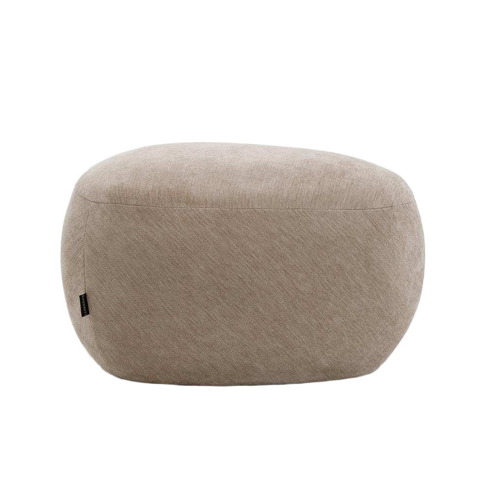 Poef Brae velours beige 64 cm