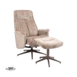Poef cremona taupe 24