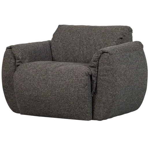 Fauteuil polyester grijs