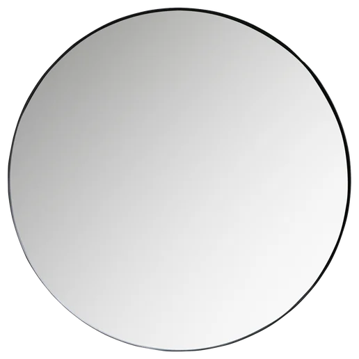 Spiegel zwart Ø115 cm
