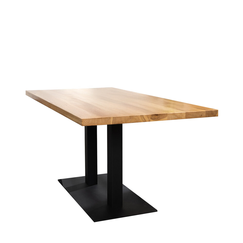 Eettafel eikenhout 160 × 80 cm