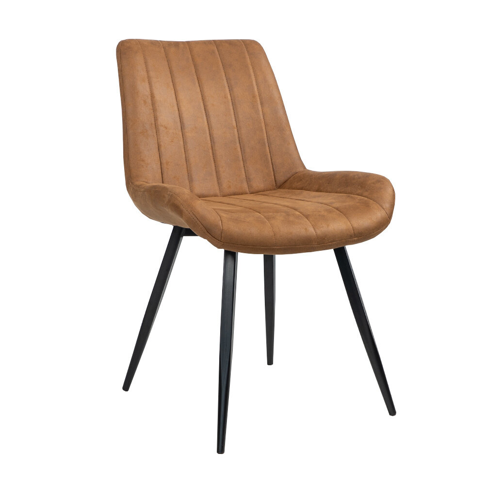 Stoel microvezel cognac 55 cm