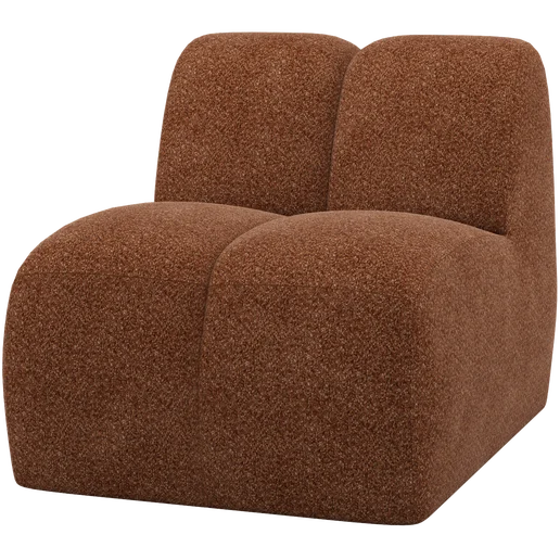 Bank Lanmoen chenille bruin 1-zits 84 cm