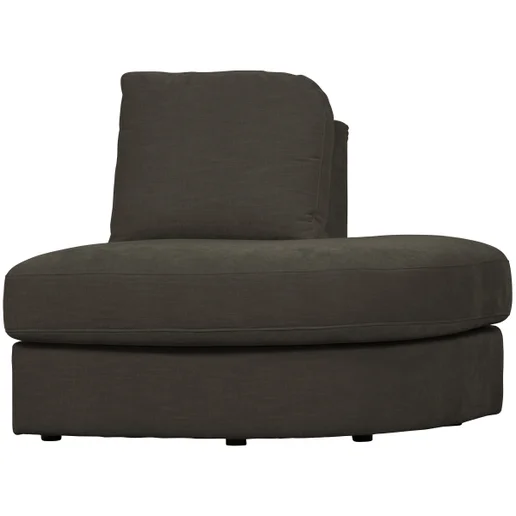 Bank Vinmoa polyester grijs 1-zits rechts 93 cm