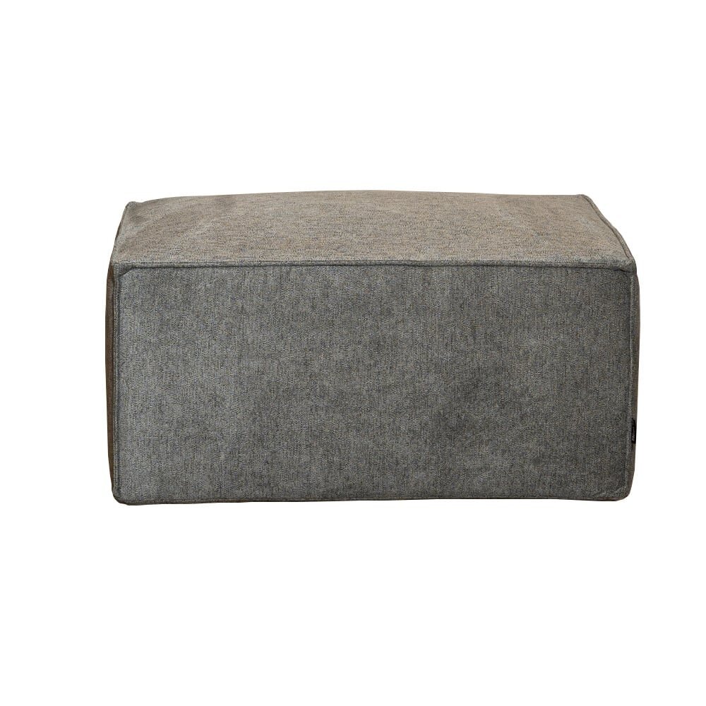 Poef polyester antraciet 82 cm