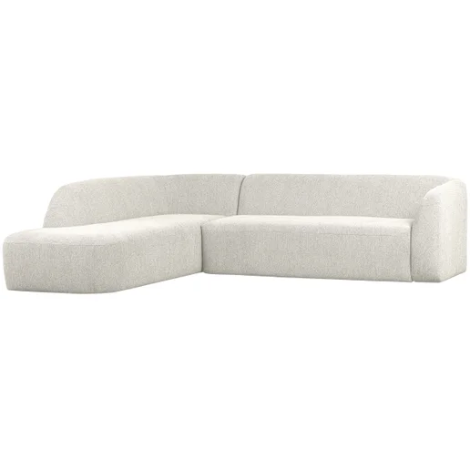 Hoekbank Melro polyester crème links