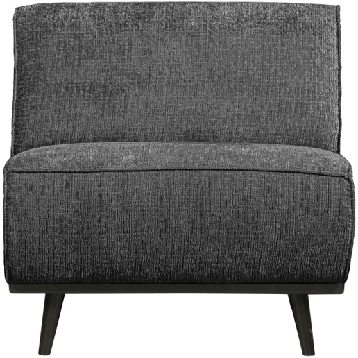 Bank Zanvena polyester grijs 1-zits 79 cm