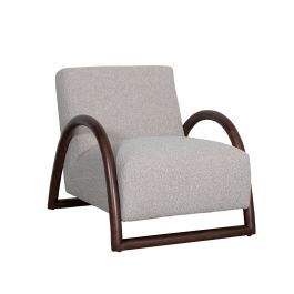 Fauteuil royal bouclé naturel 110 70 × 74 cm hoog