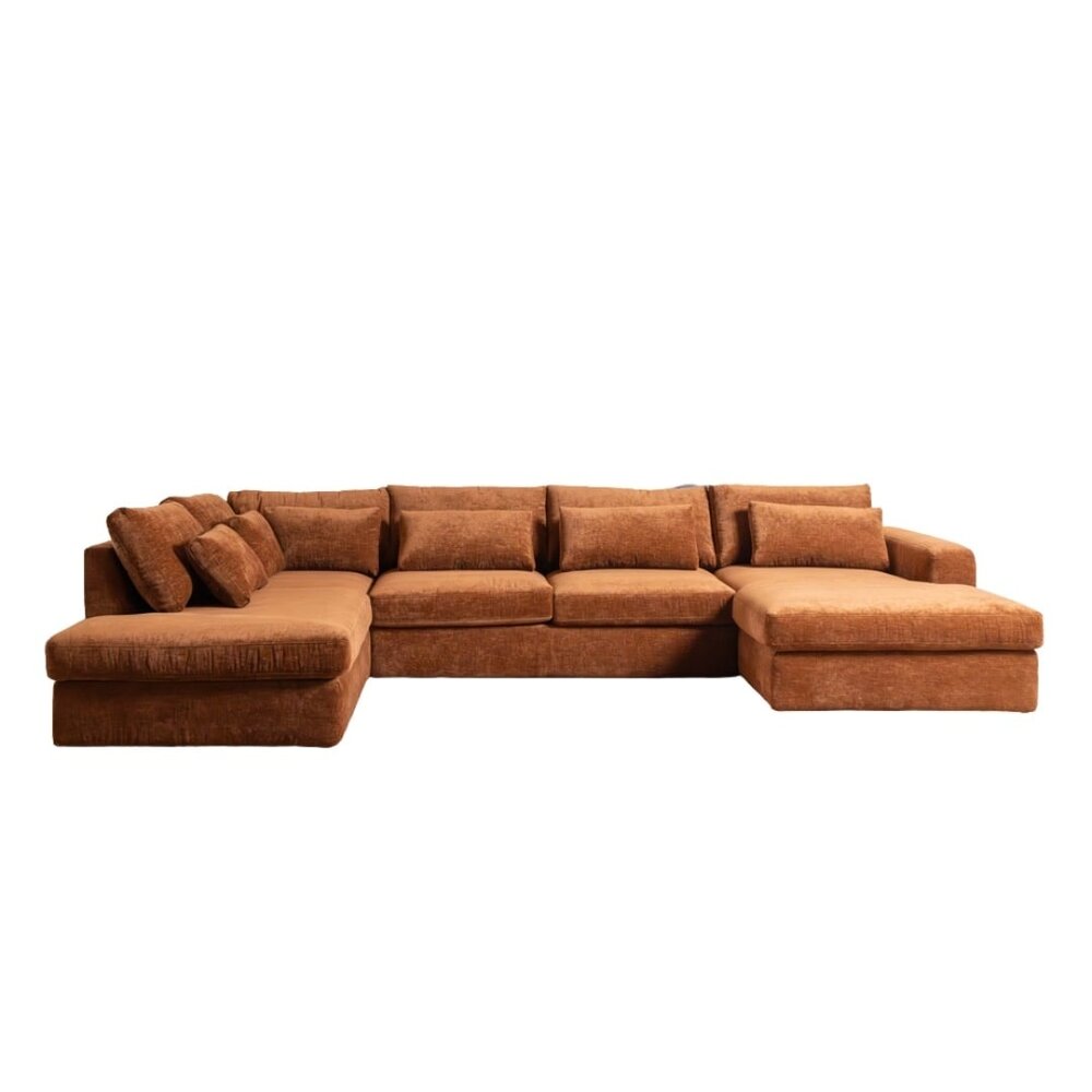 Hoekbank Brae eddy 12 copper koper 6-zits