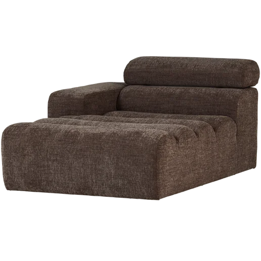 Chaise longue bruin links 4