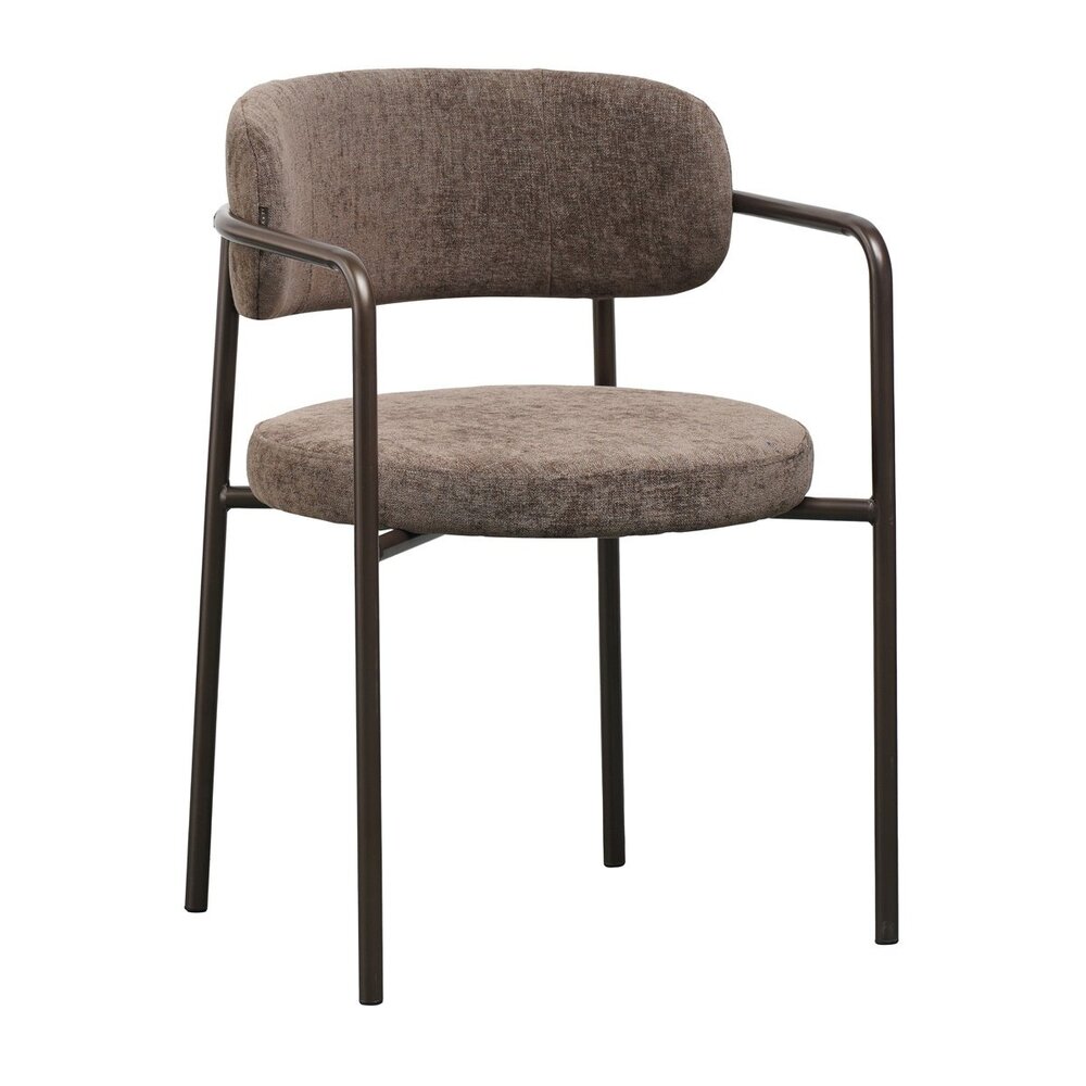 Stoel velours bruin 56 cm