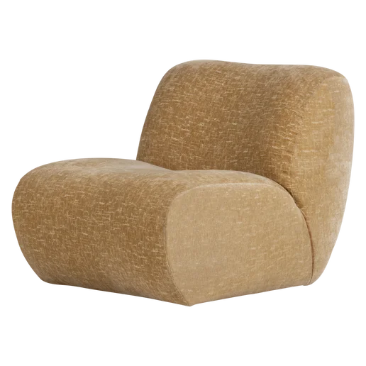 Fauteuil velours geel 76 cm