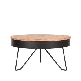 Salontafel metaal zwart 80 cm