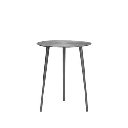 Bijzettafel metaal grijs 40 cm