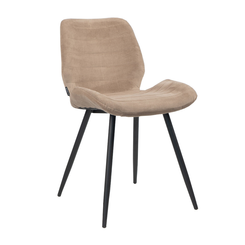 Stoel stof taupe