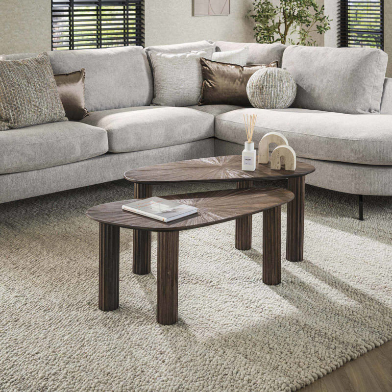 Salontafel Levo organisch set van 2
