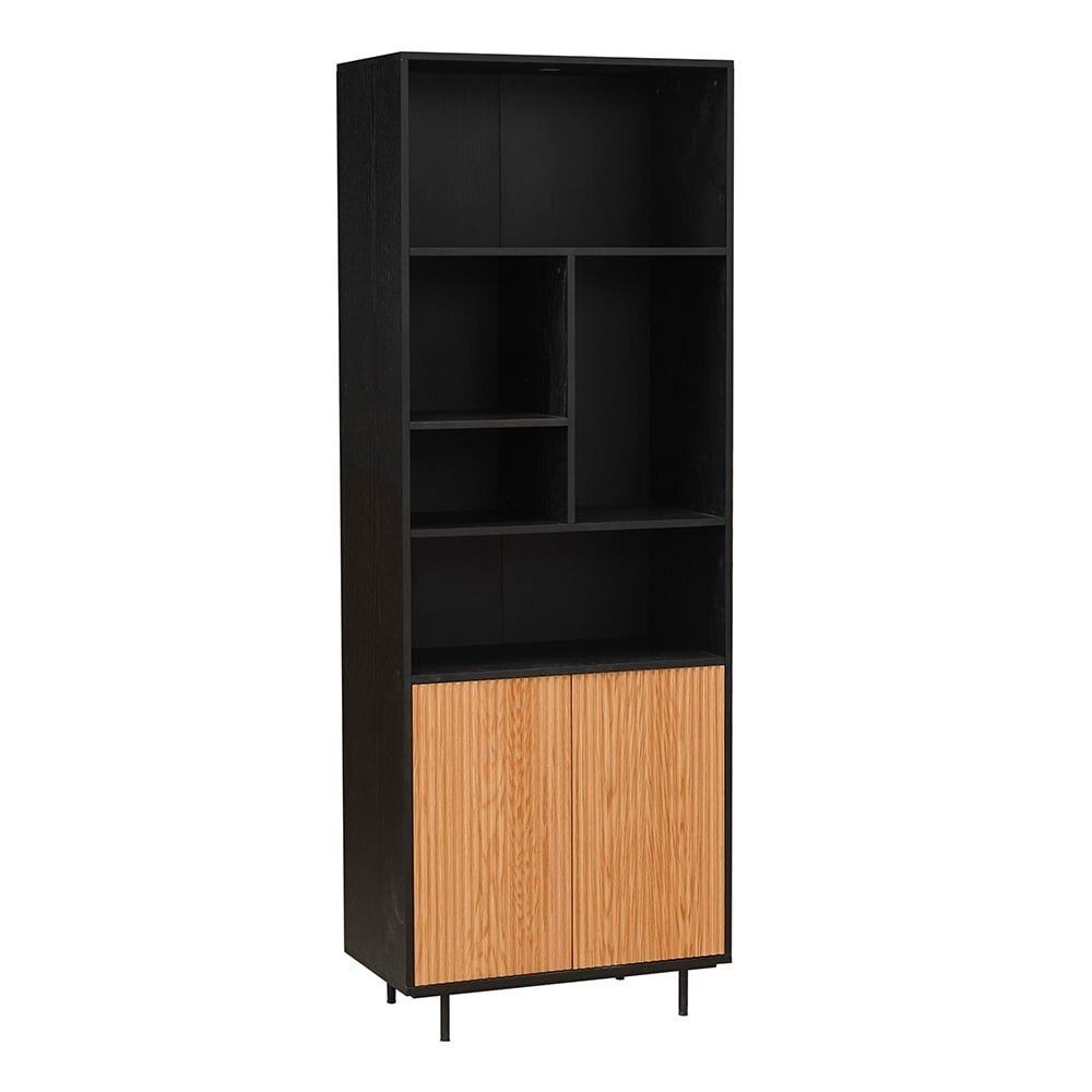 Kast rubberwood zwart 80 cm