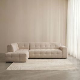 Hoekbank Peron elite naturel 3 links
