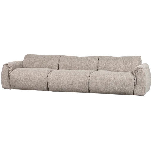 Bank polyester naturel 3-zits