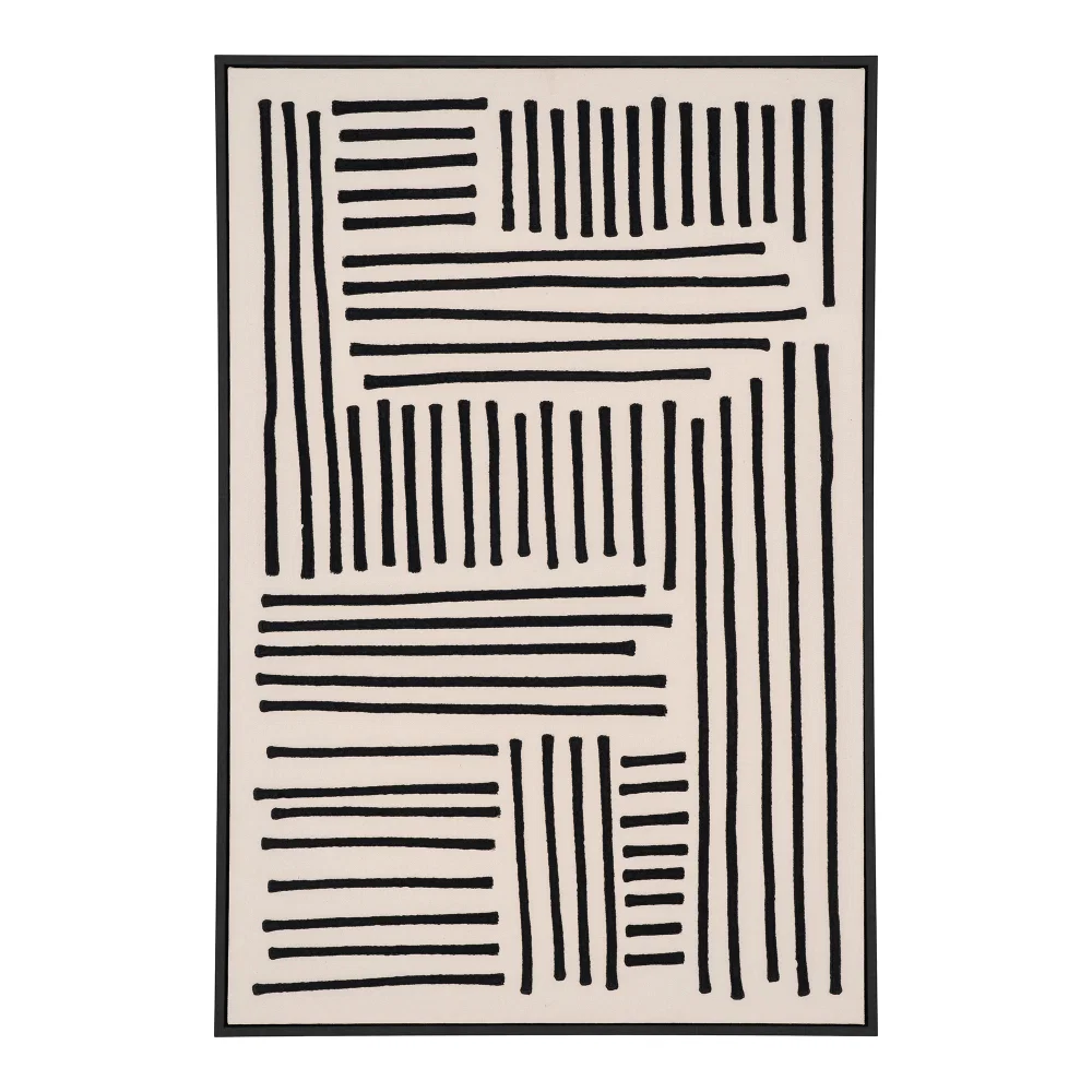 Decoratie Elel MDF zwart 60 cm