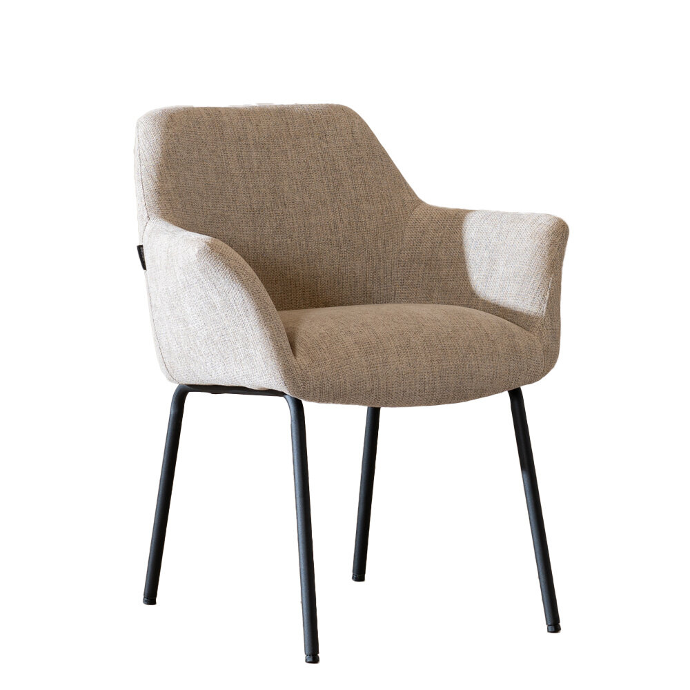 Stoel Brao polyester taupe 68 cm