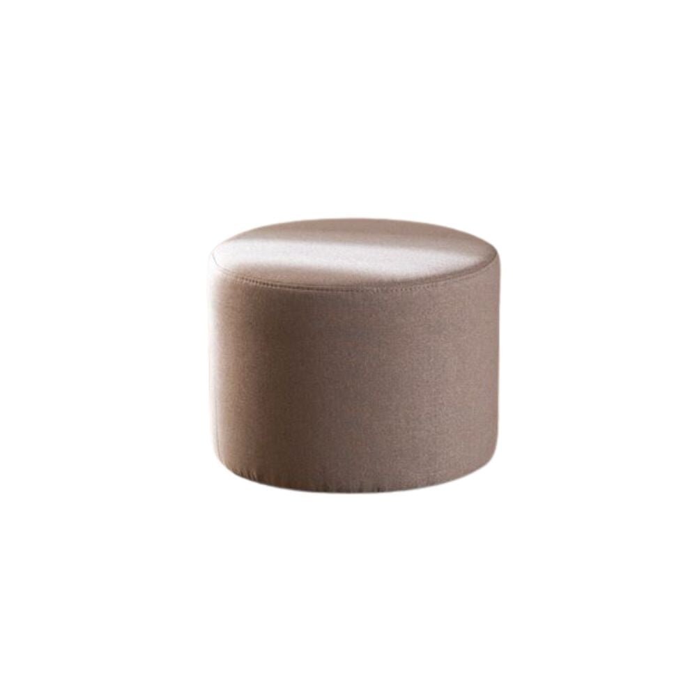 Poef polyester taupe 50 cm
