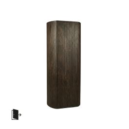 Kast mangohout espresso 62 × 140 cm hoog