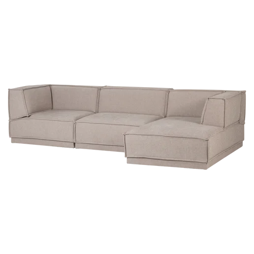 Chaise longue Selto naturel rechts 286 cm