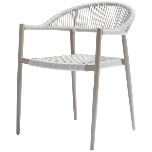 Tuinstoel aluminium grijs