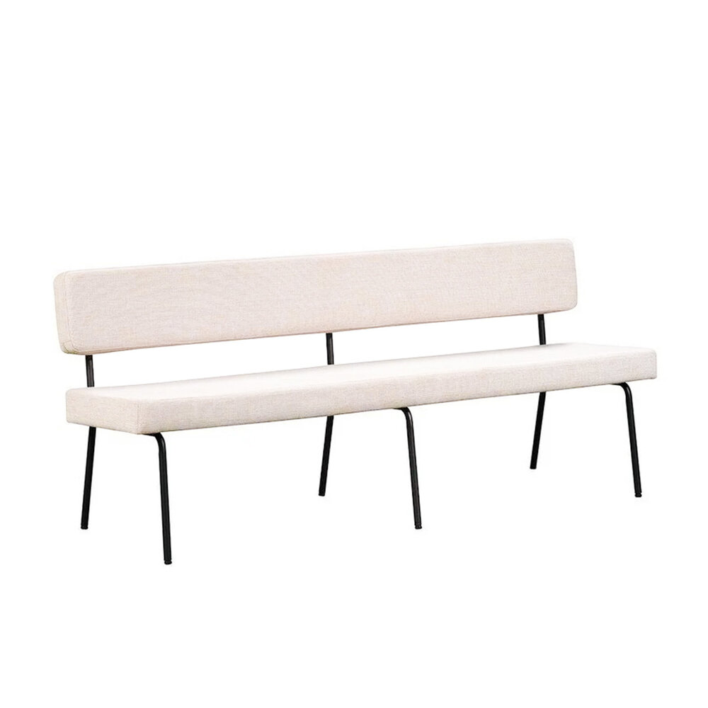 Bankje polyester beige 190 cm