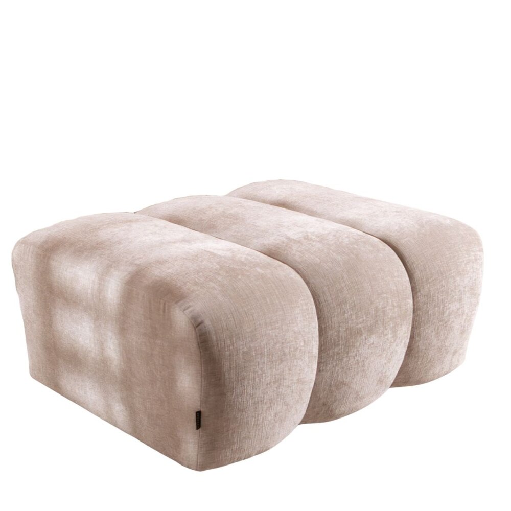 Poef chenille zand 93 cm