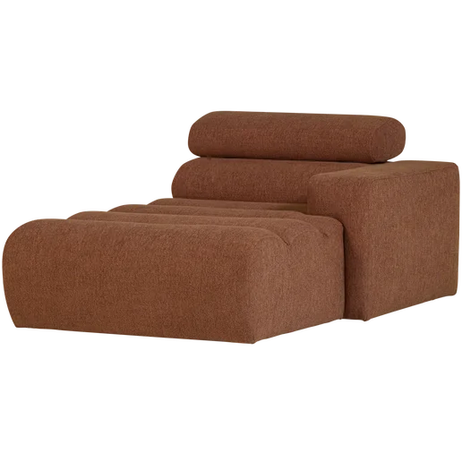 Chaise longue oranje rechts 109 × 86 cm hoog