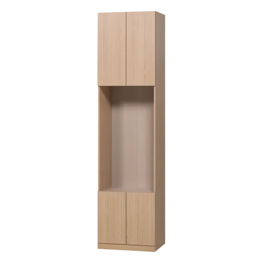 Kast spaanplaat naturel 54 cm