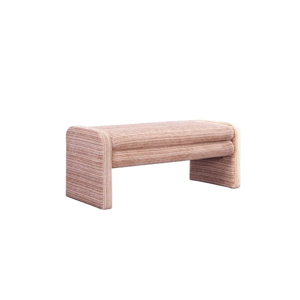 Bankje Lanar metaal beige 100 cm 100 cm