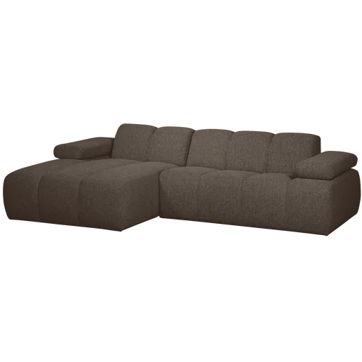 Chaise longue links 284 × 74 cm hoog