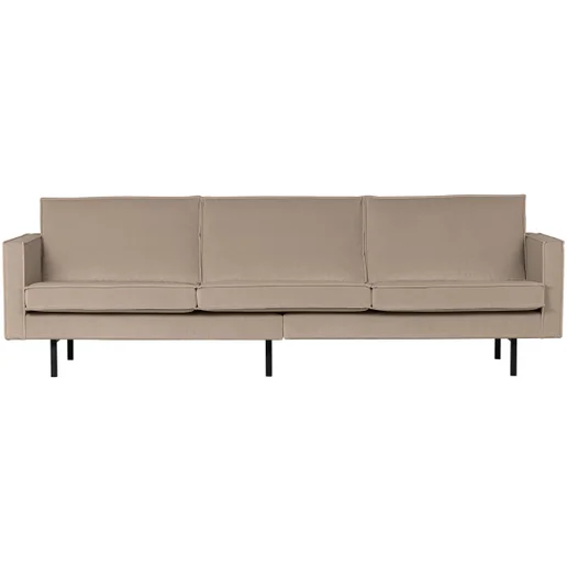 Bank Lorteto velours groen 3-zits 277 × 85 cm hoog