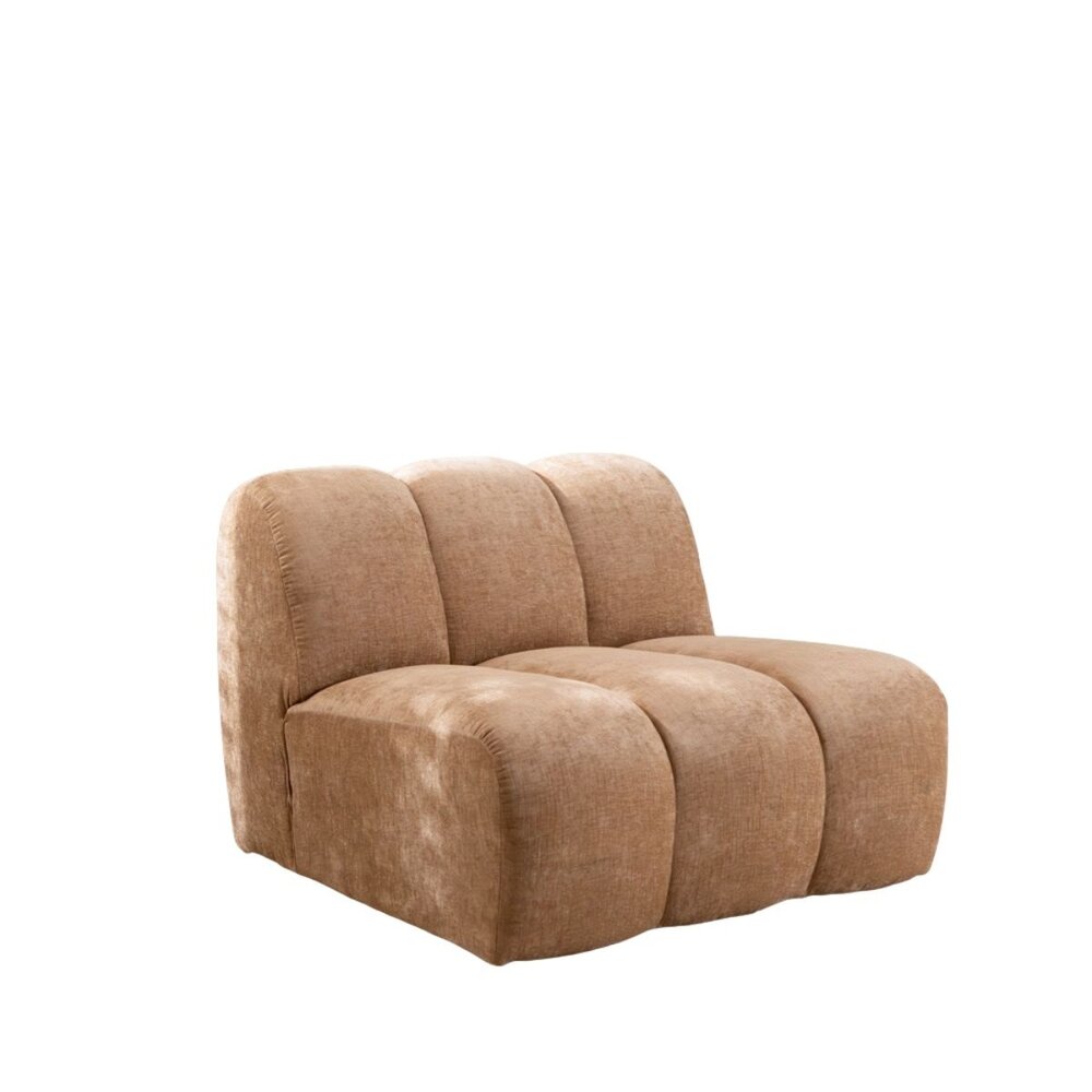 Fauteuil chenille peach