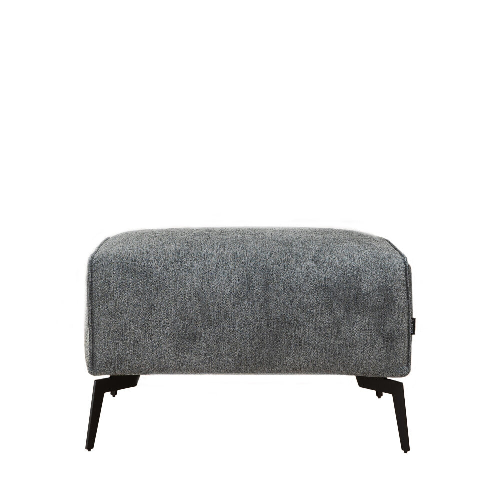 Poef polyester antraciet