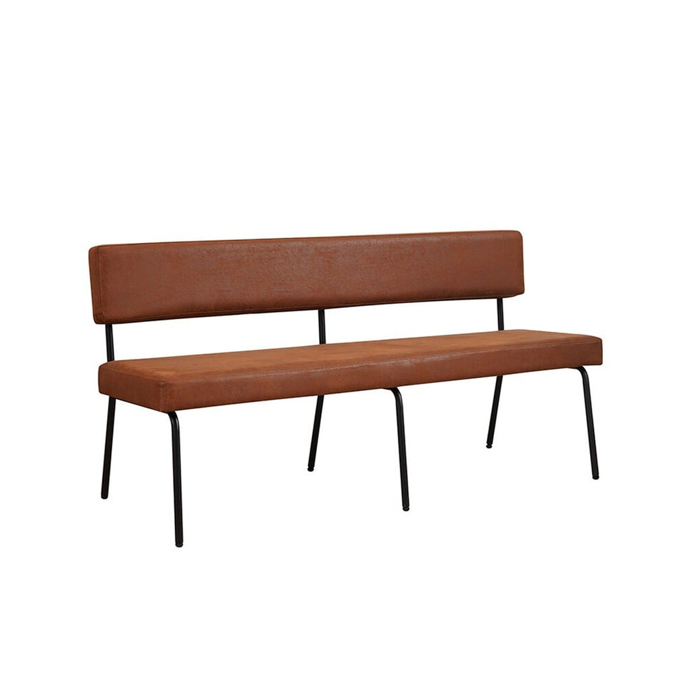 Bankje Ulio eco-leer cognac 160 cm