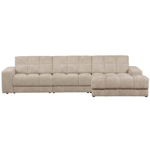 Chaise longue Galar polyester naturel rechts 316 × 78 cm hoog